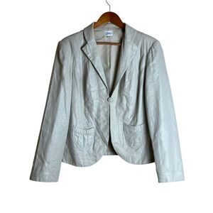 Cleo metallic linen blend blazer. Size 14